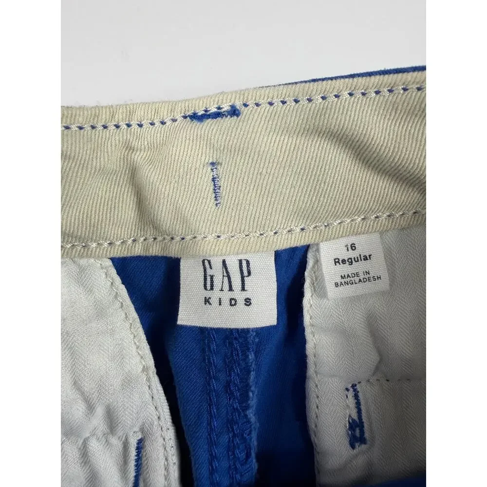 Gap Kids Boys Chino Shorts Blue Khaki Bundle Size 16